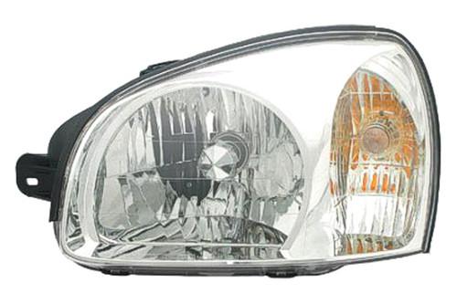 Replace hy2502134v - 2003 fits hyundai santa fe front lh headlight assembly