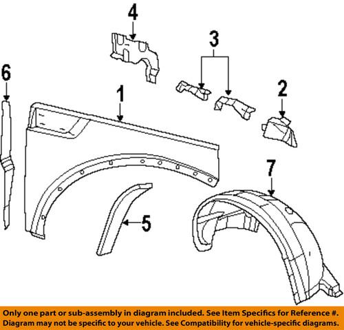 Jeep oem 5057762aa fender-insulator