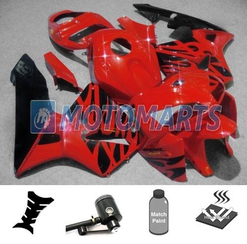 Bundle inj fairing w/ brake fluid reservoir oil pot for honda cbr600rr 05 06 al