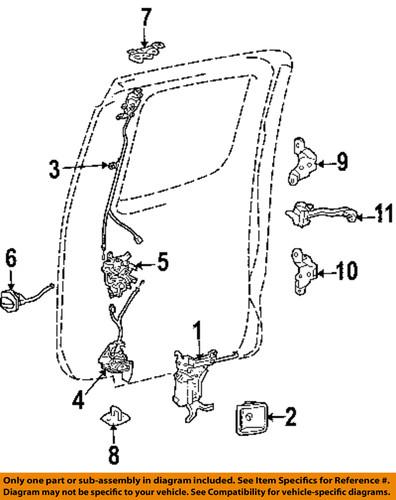 Toyota oem 6938004020 lock & hardware-rear door-lock assembly