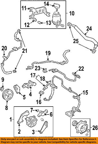 Toyota oem 4441648082 steering return hose/power steering return hose