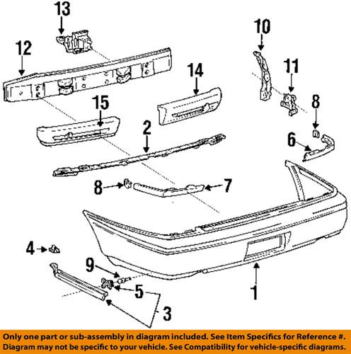 Toyota oem 5255312030 bumper trim-filler