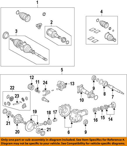 Toyota oem 434300c020 cv half-shaft/cv axle shaft