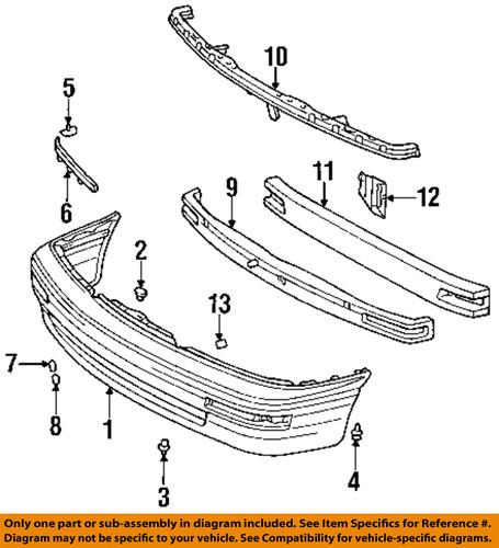 Toyota oem 52011ac010 front bumper-mount bracket