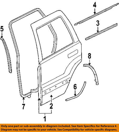 Jeep oem 55396052ad rear door-lower seal