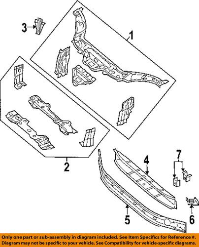 Chrysler oem 5096684aa radiator support-cover