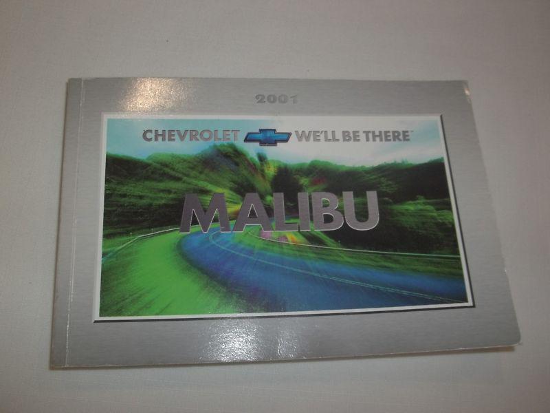 2001 chevrolet malibu owner's manual.  / free s/h / oem