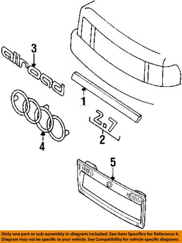 Audi oem 4z7853735a2zz lift gate-emblem badge nameplate