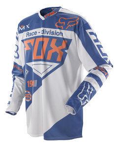 Fox racing 360 intake mens mx jersey blue/white