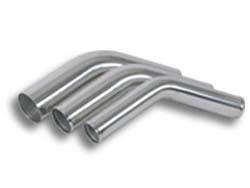 45 degree 2.25" aluminum mandrel bend polished 2.25 in.