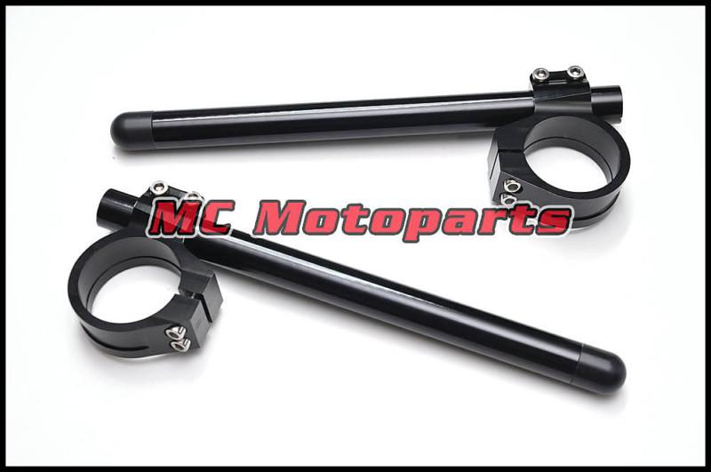 Black handlebars clip on ducati 748 916 996 998 749 999 53mm racing