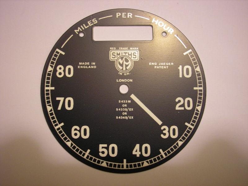 Smiths 3" chronometric speedo dial face 80 miles(1)