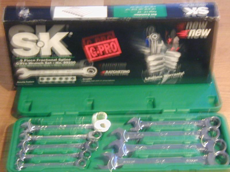 9 piece sk g pro wrenches universal spline set no. 89200 lifetime guarantee