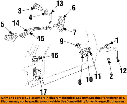 Gm oem 16629726 door lock kit-lock