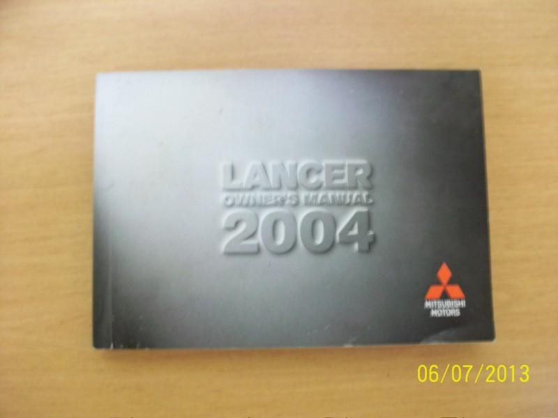 2004 mitsubishi lancer    owners manual