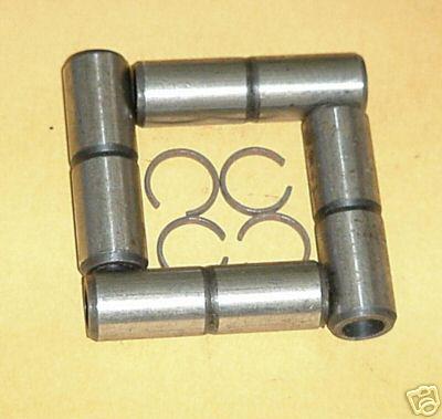 Nos indian four cyl motorcycle piston pins & lockrings