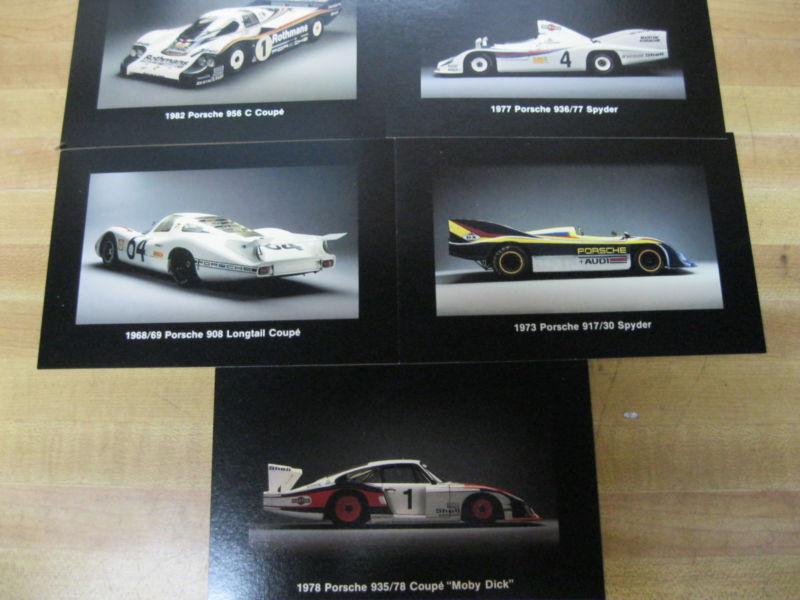 Porsche 911 962 917  935 race post cards