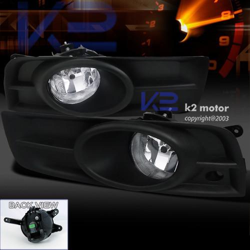 2011-2012 chevy cruze clear fog lights bumper lamps w/ bezel cover+h8 bulbs