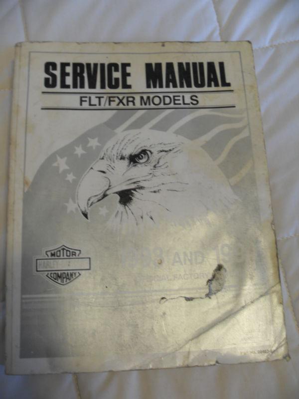 Harley davidson factory service manual 1993 & 1994 flt/fxr models