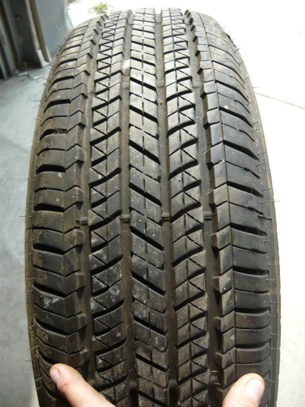 1 used bridgestone turanza el400-02 v 225/65r17 tire, 90% tread life remaining.