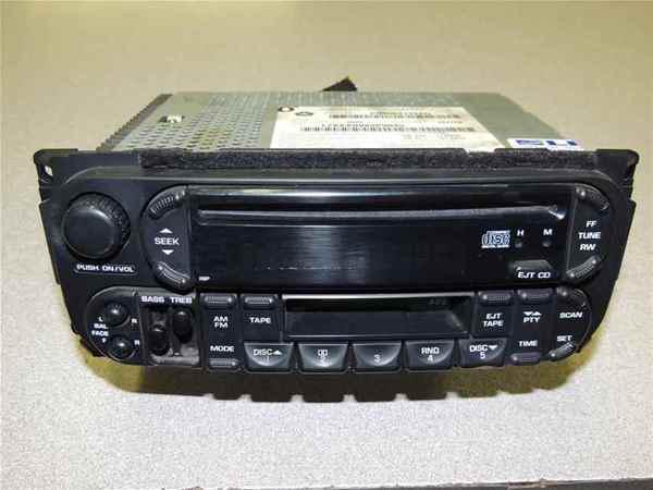 2002 03 04 grand cherokee cassette & cd player oem lkq