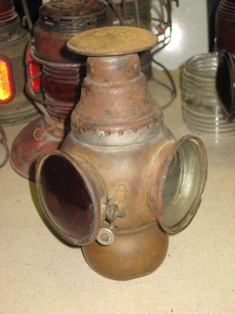 Lqqk! vintage early 1900's yankee b 8 copper? brass ? kerosene old light