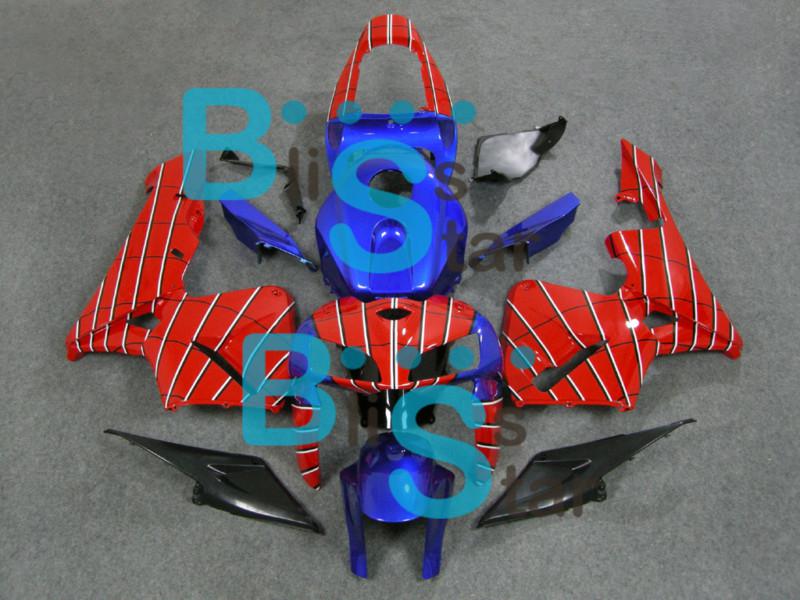 Fairing red blue bodywork kit fit cbr 600 rr cbr600rr 2005-2006 25 f w4