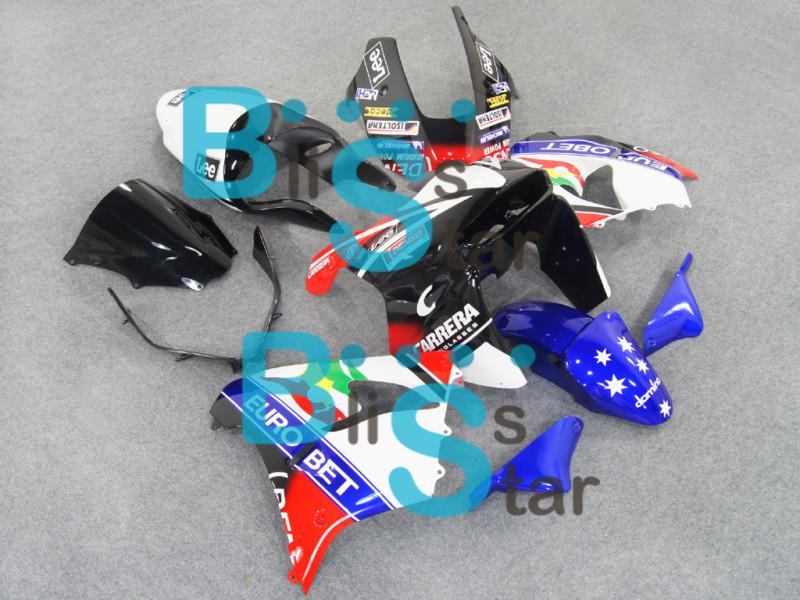 Abs fairing kit set fit for kawasaki zx900 zx9r ninja zx-9r 2000-2001 e25 w11