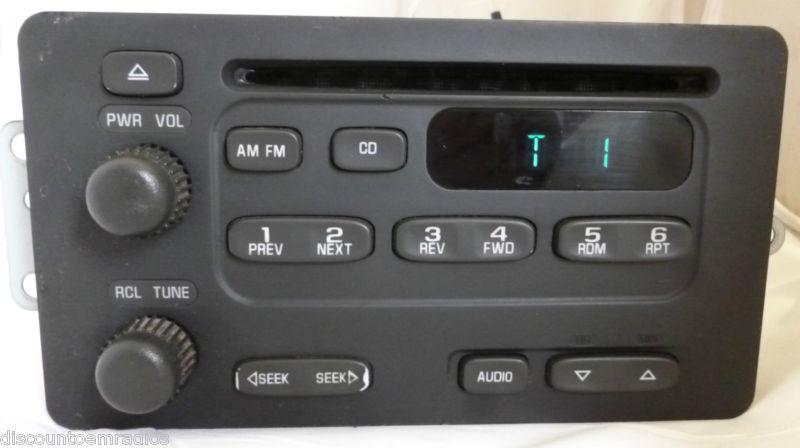 00-04 chevrolet cavalier malibu impala monte carlo radio cd 09394129 *