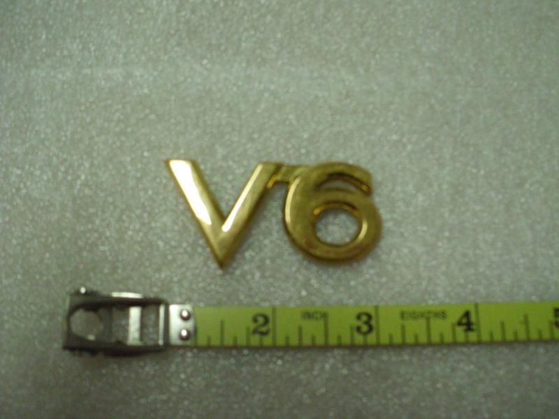  toyota camry solara avalon sienna sequoia gold v6 emblem nameplate logo badge  