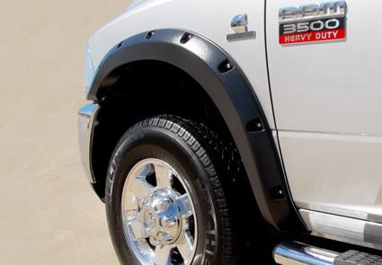 Fender flares - 2010-2012 dodge ram 2500 / 3500  - textured - riveted