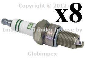 Mercedes r107 w116 w123 w126 spark plugs bosch new (8) + 1 year warranty