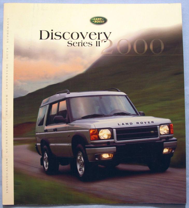 2000 discovery series ii  sales brochure land rover