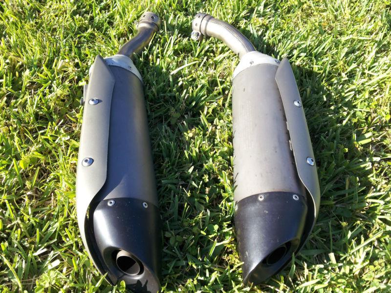 04 05 06 2004 2005 2006 yamaha yzf r1 left right exhaust muffler canister stock