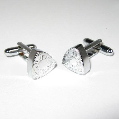 Chrome rotor shaped cuff links mazda rx7 rx8 rx2 rx3 rx4 12a 13b 20b