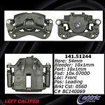 Centric parts 141.51244 front left rebuilt caliper with hardware