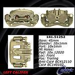 Centric parts 141.51252 front left rebuilt caliper with hardware