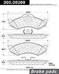 Centric parts 300.08200 front premium semi metallic pads