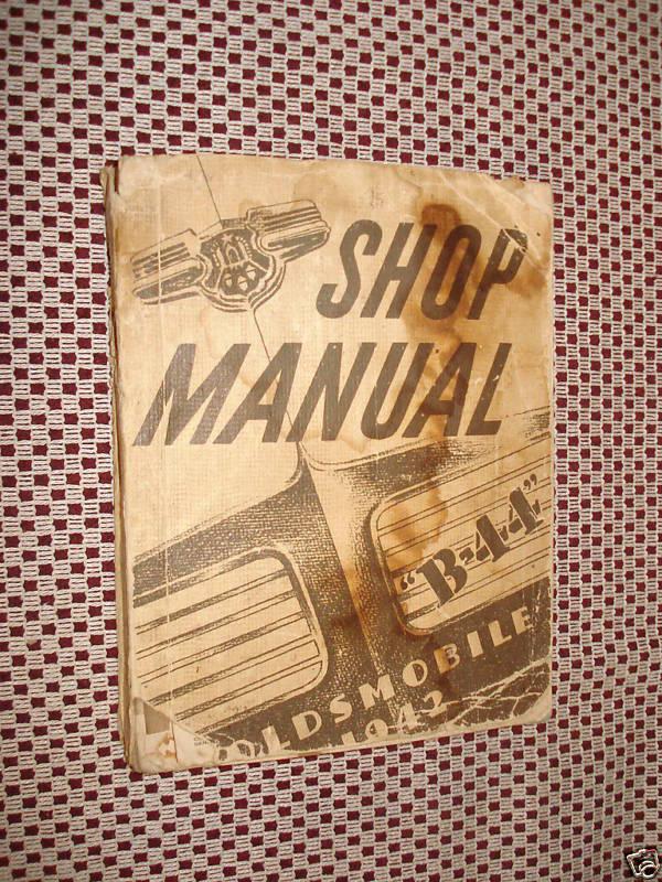 1942 oldsmobile shop manual service book original rare!