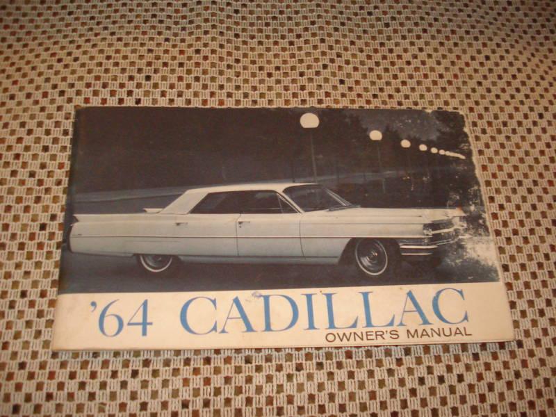 1964 cadillac owners manual original glovebox book rare