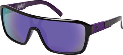 Dragon the jam remix sunglasses jet w/purple ion lens 720-2105