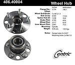 Centric parts 406.40004 rear hub assembly