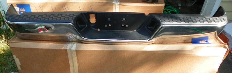 Dodge ram r1500 2500 3500 pickup rear chrome bumper oem 2009 2010 2011