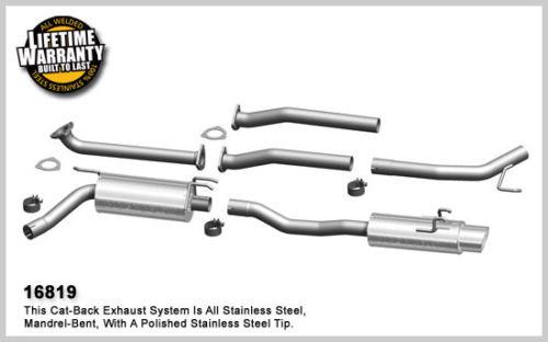 Magnaflow 16819 honda civic stainless cat-back system performance exhaust