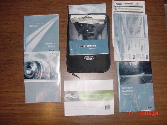 2006 ford e-series owners manual with case