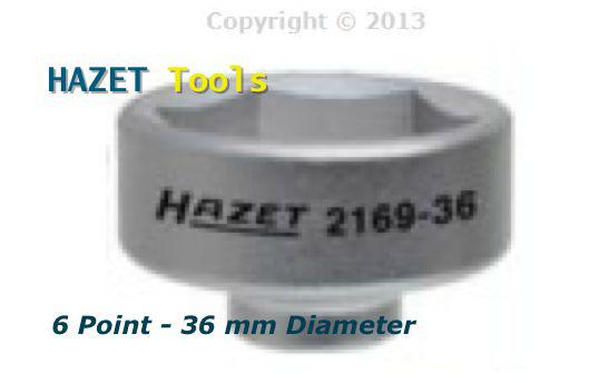 Hazet engine oil filter wrench 36 mm diameter 6 point 3/8 inch drive mercedes