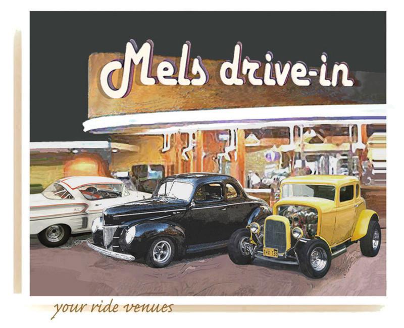 Your car at graffiti's mels drive-in great gift