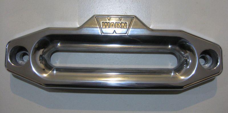 Warn 87914 polished aluminum hawse fairlead standard drum winch synthetic rope