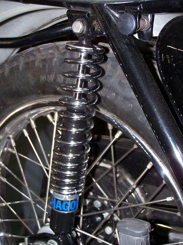 Hagon rear shocks triumph t100 t120 t140  500 650 750  chrome springs