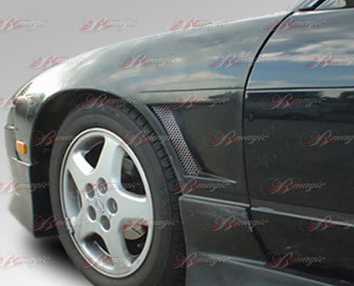 1989-1994 nissan 240sx hb d1 series 30mm functional fiberglass front fender kit